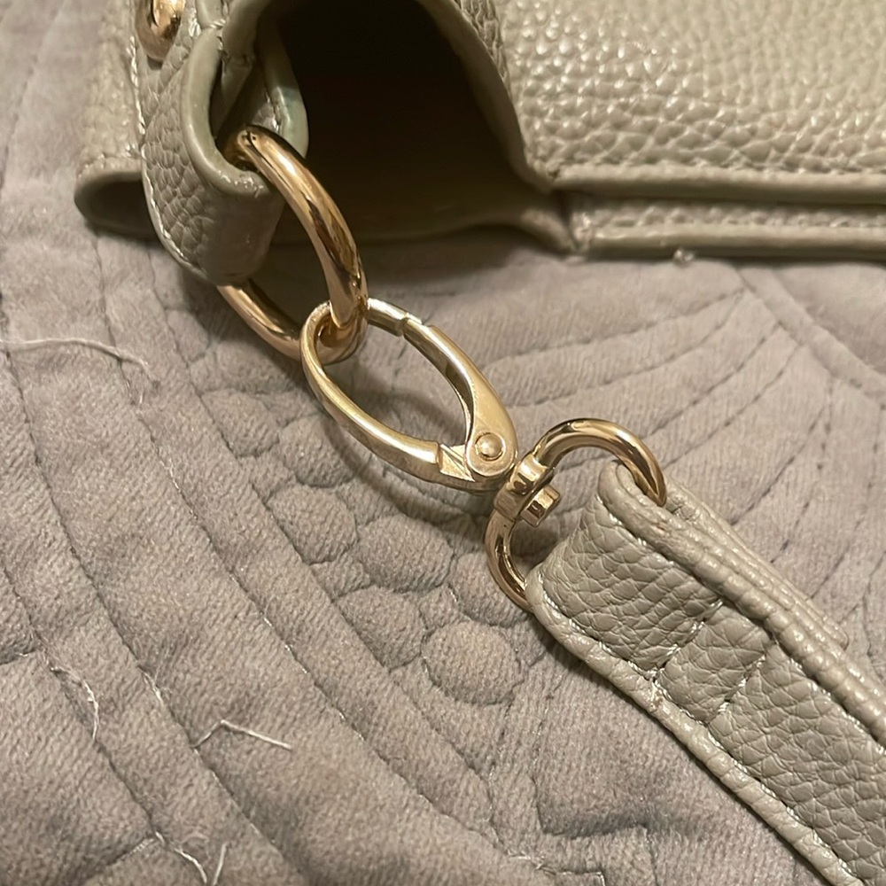 BCBG Beige Vegan Leather Tote Bag - Picture 8 of 15